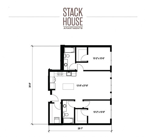Stack House Apartments in Seattle, Washington B22 Floor Plan
